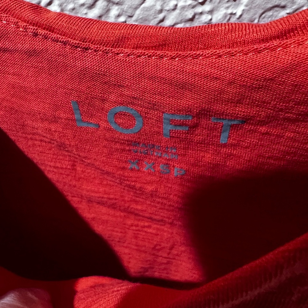 LOFT Orange Women's Top XXS Petite - Picture 2 of 2